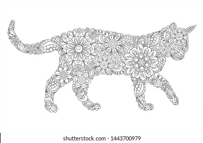 Thousand cat adult coloring pages royalty