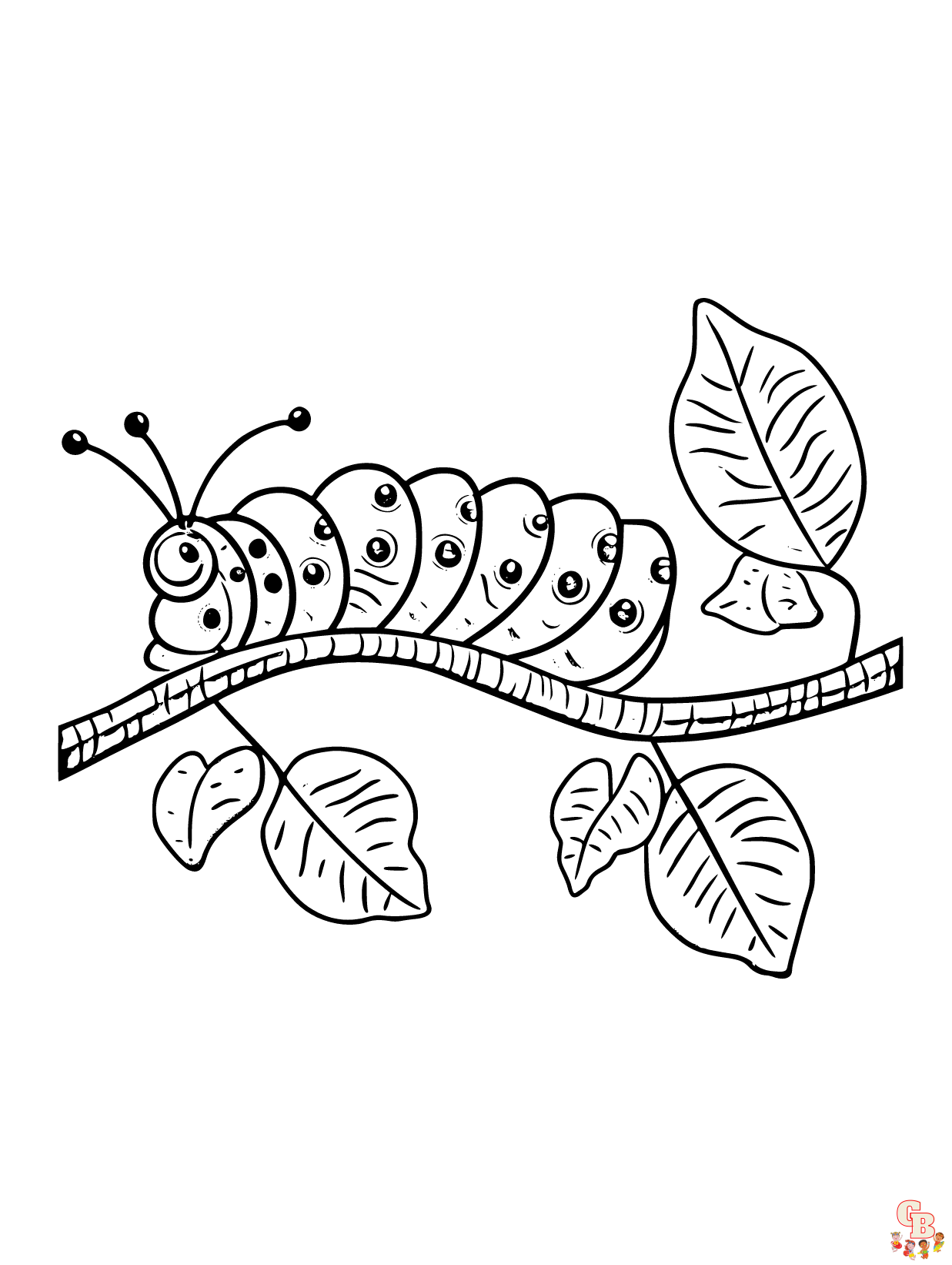 Get creative with caterpillar coloring pages