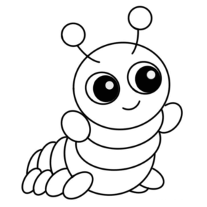 Worm coloring pages printable for free download