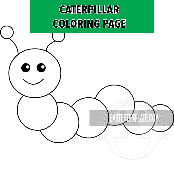 Caterpillar coloring page