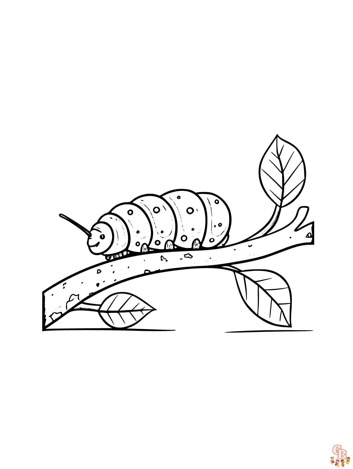 Get creative with caterpillar coloring pages