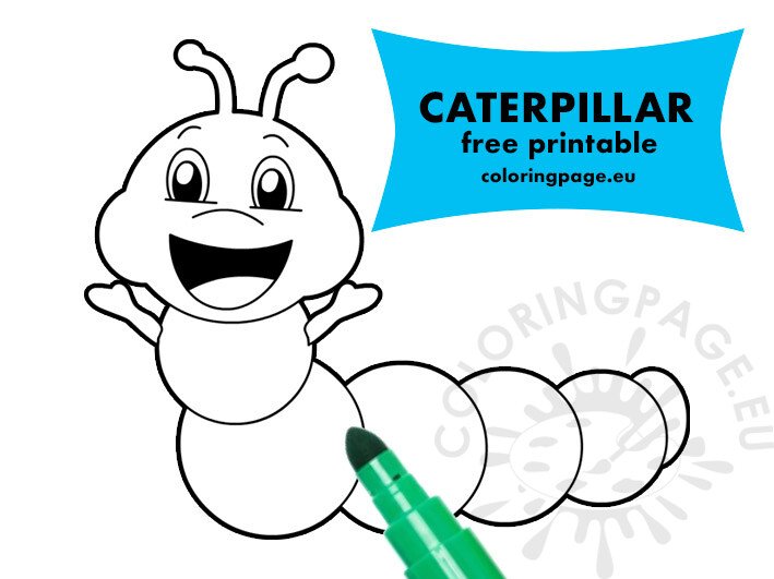 Caterpillar coloring pages for kids coloring page