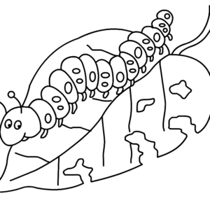 Worm coloring pages printable for free download