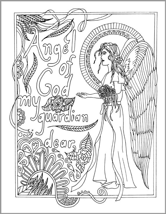 Mommy and me catholic coloring pages