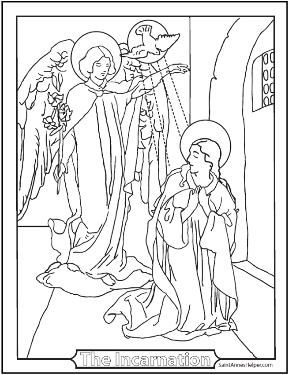 Catholic printable coloring pages