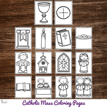 Catholic mass coloring pages