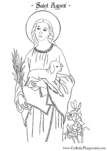 Saints coloring pages â catholic playground