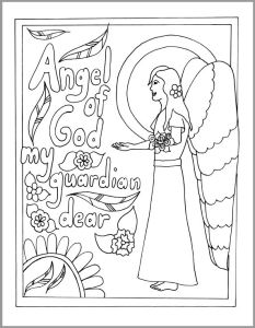 Mommy and me catholic coloring pages