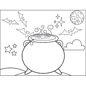 Witch cauldron printable coloring page free to download and print halloween coloring pages halloween coloring coloring pages