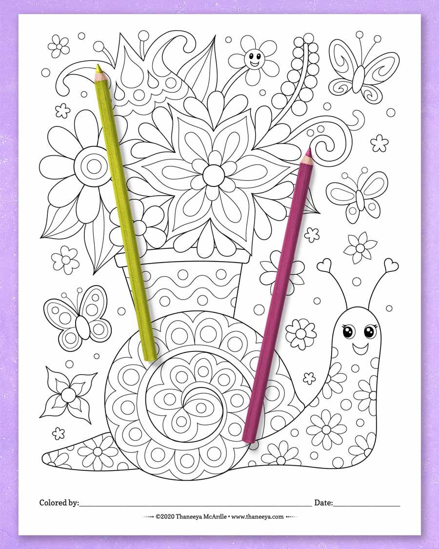 Whimsical worlds coloring pages