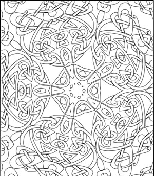 Printable celtic design coloring pages