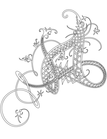 Celtic ornament coloring page free printable coloring pages