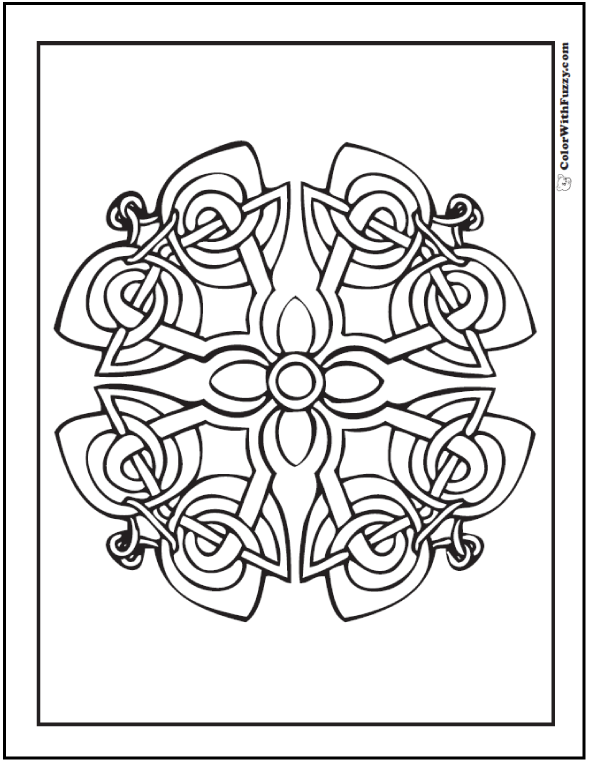 Celtic coloring pages â irish scottish gaelic kids adults pdf