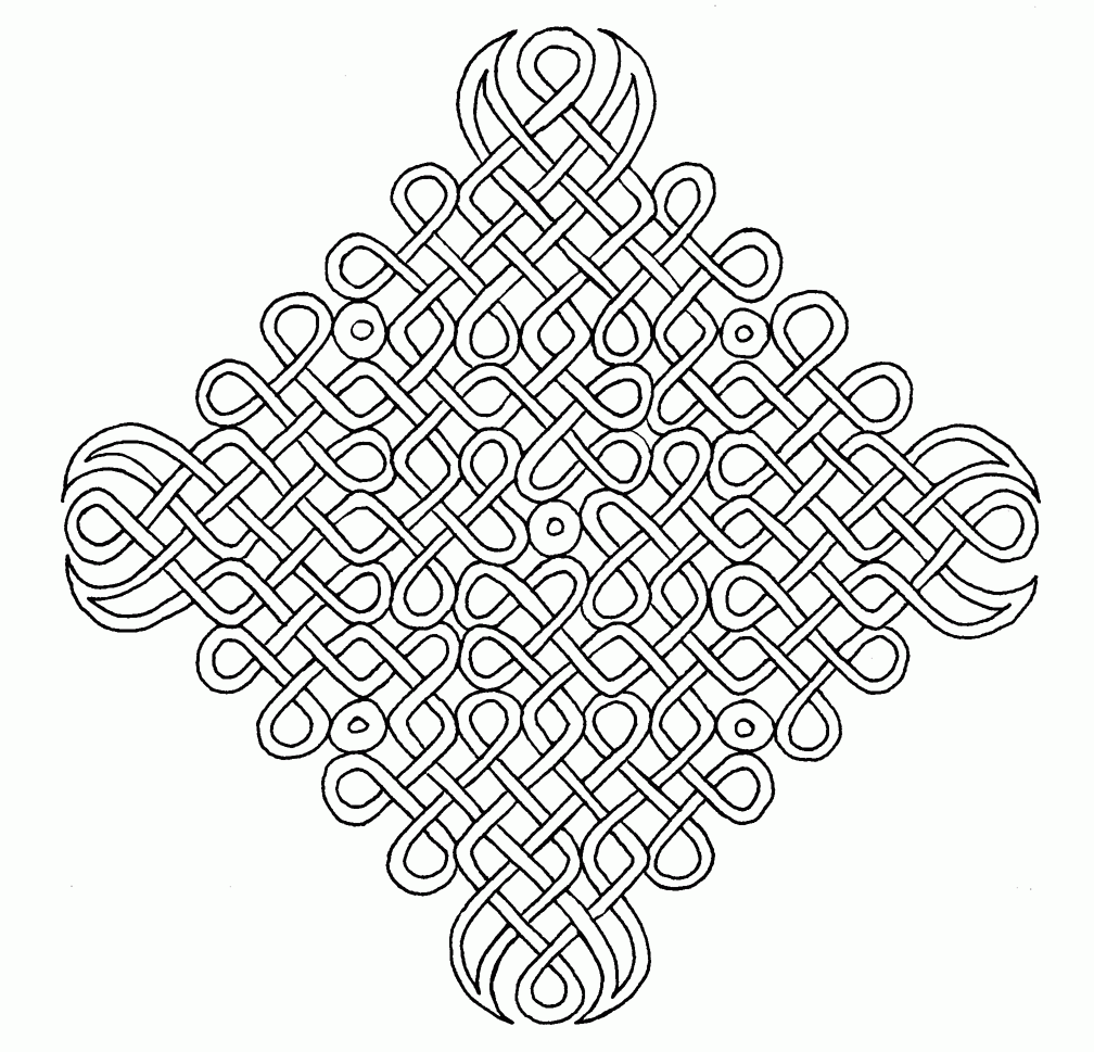 Celtic knot coloring pages printable for free download