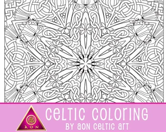 Aon celtic art celtic coloring gifts and products