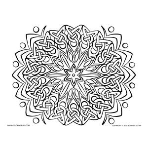 Celtic knots mandala