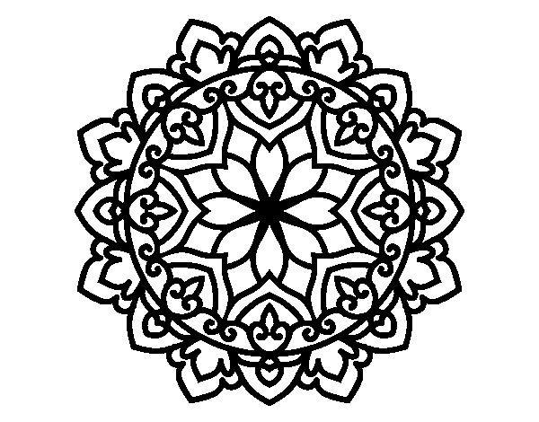 Celtic mandala coloring page