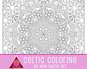 Aon celtic art celtic coloring gifts and products