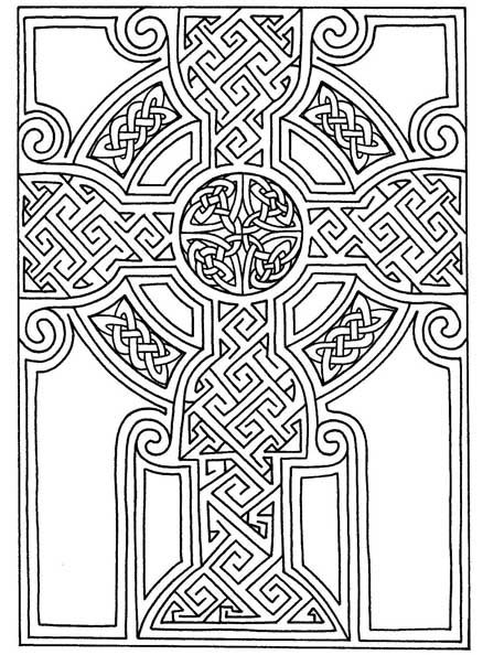 Celtic celtic coloring pattern coloring pages cross coloring page