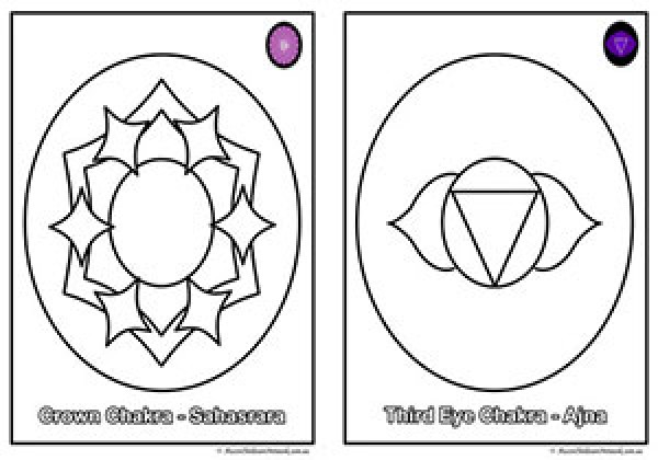 Chakra colouring pages