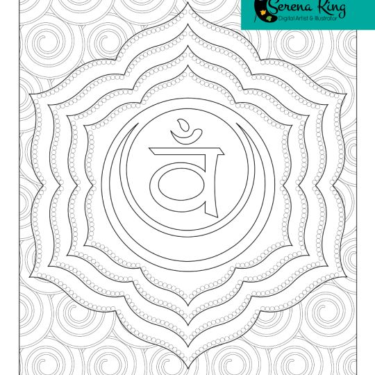 Sacral chakra coloring page coloring pages chakra sacral chakra