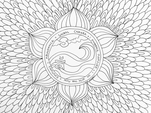 Downloadable chakra coloring pages