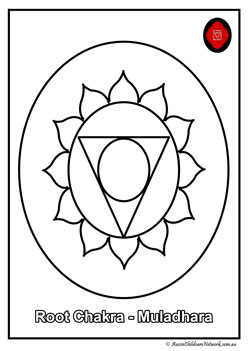 Chakra colouring pages