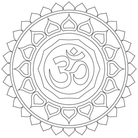 Free chakra symbol coloring pages rthechakracollective