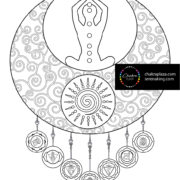 Crown mandala chakra coloring page â chakra plaza