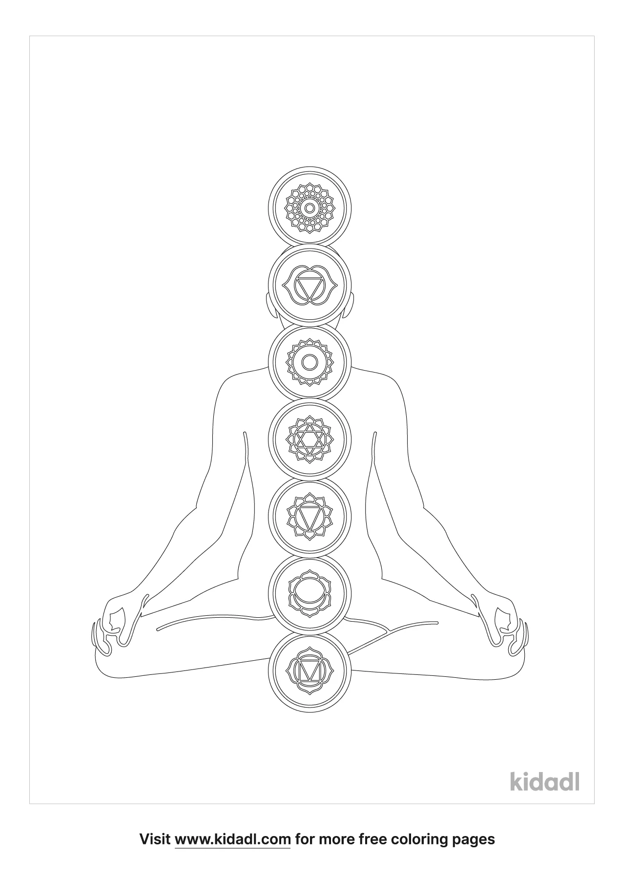 Free heart chakra coloring page coloring page printables