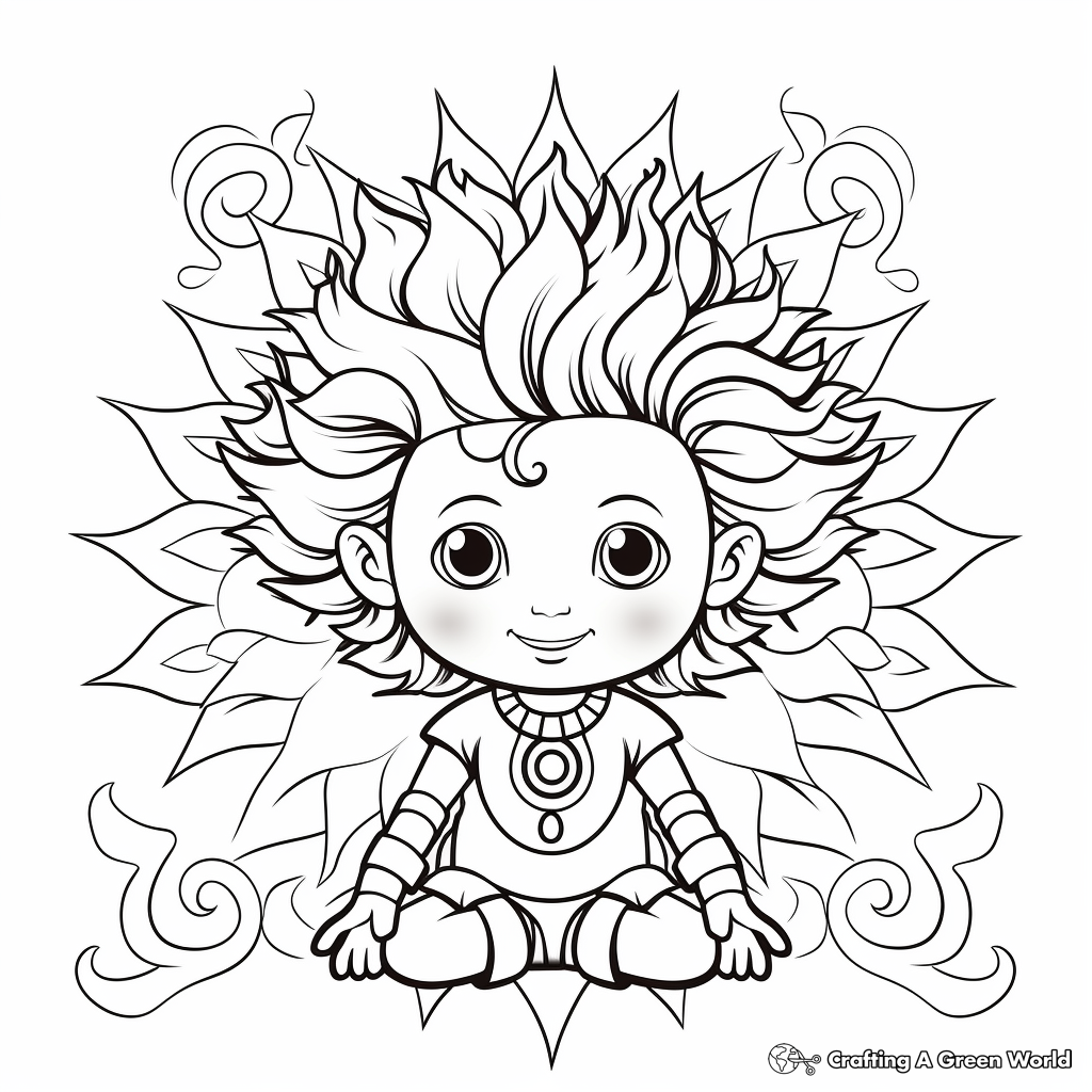 Chakra coloring pages