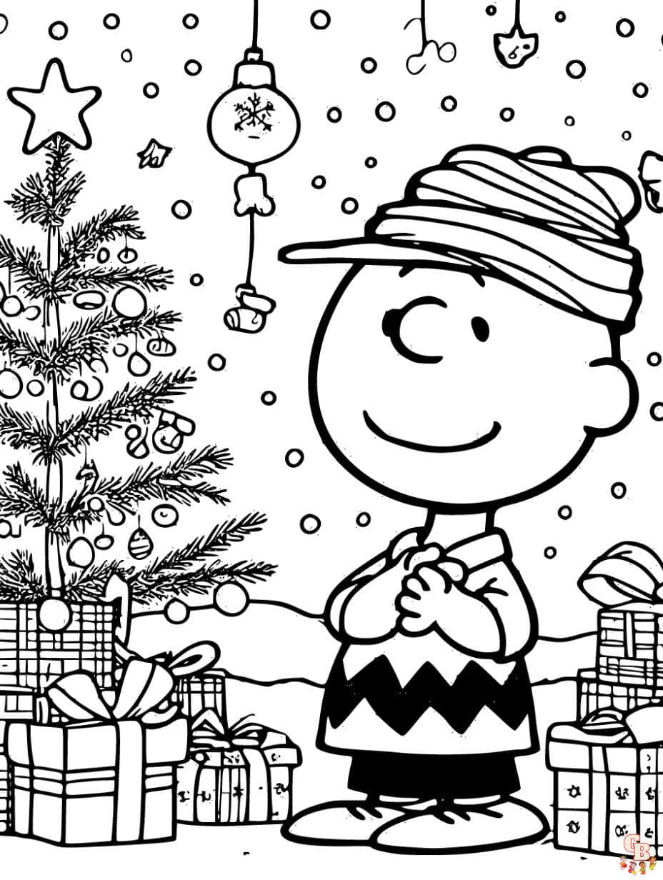 Printable charlie brown coloring pages free for kids ands adults