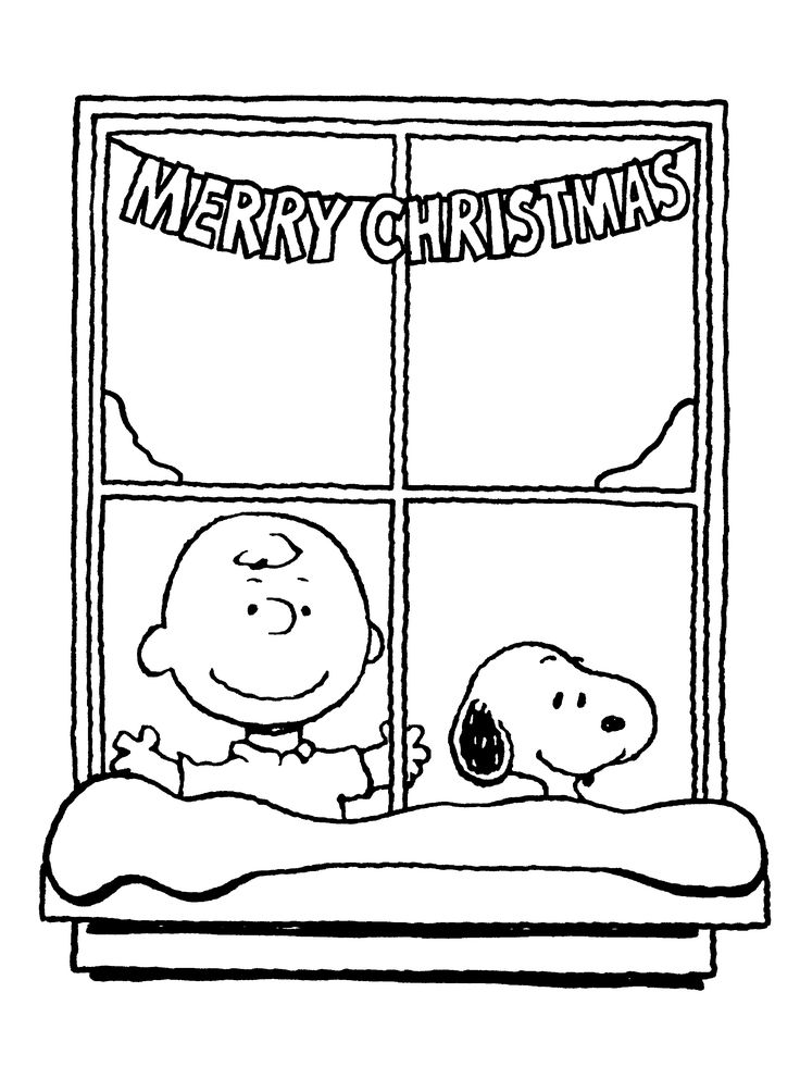 Free printable charlie brown christmas coloring pages for kids