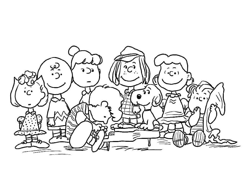 Charlie brown coloring pages