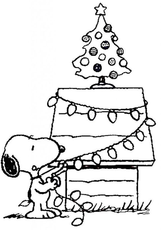 Free printable charlie brown christmas coloring pages for kids