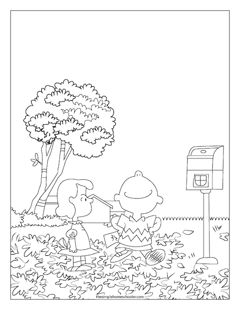 The best charlie brown halloween printable coloring pages