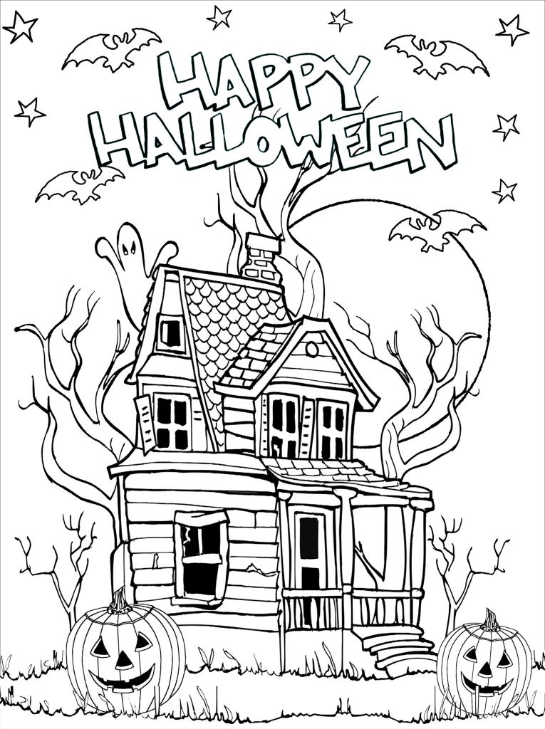 Free halloween coloring pages