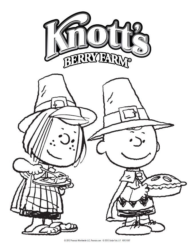 Charlie brown thanksgiving coloring pages to print