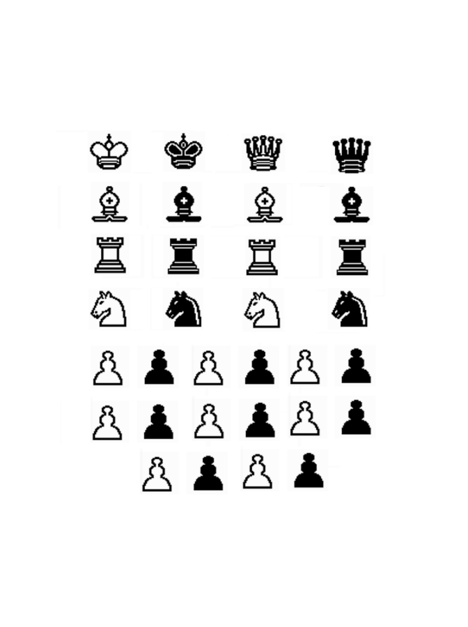 Printable chess game