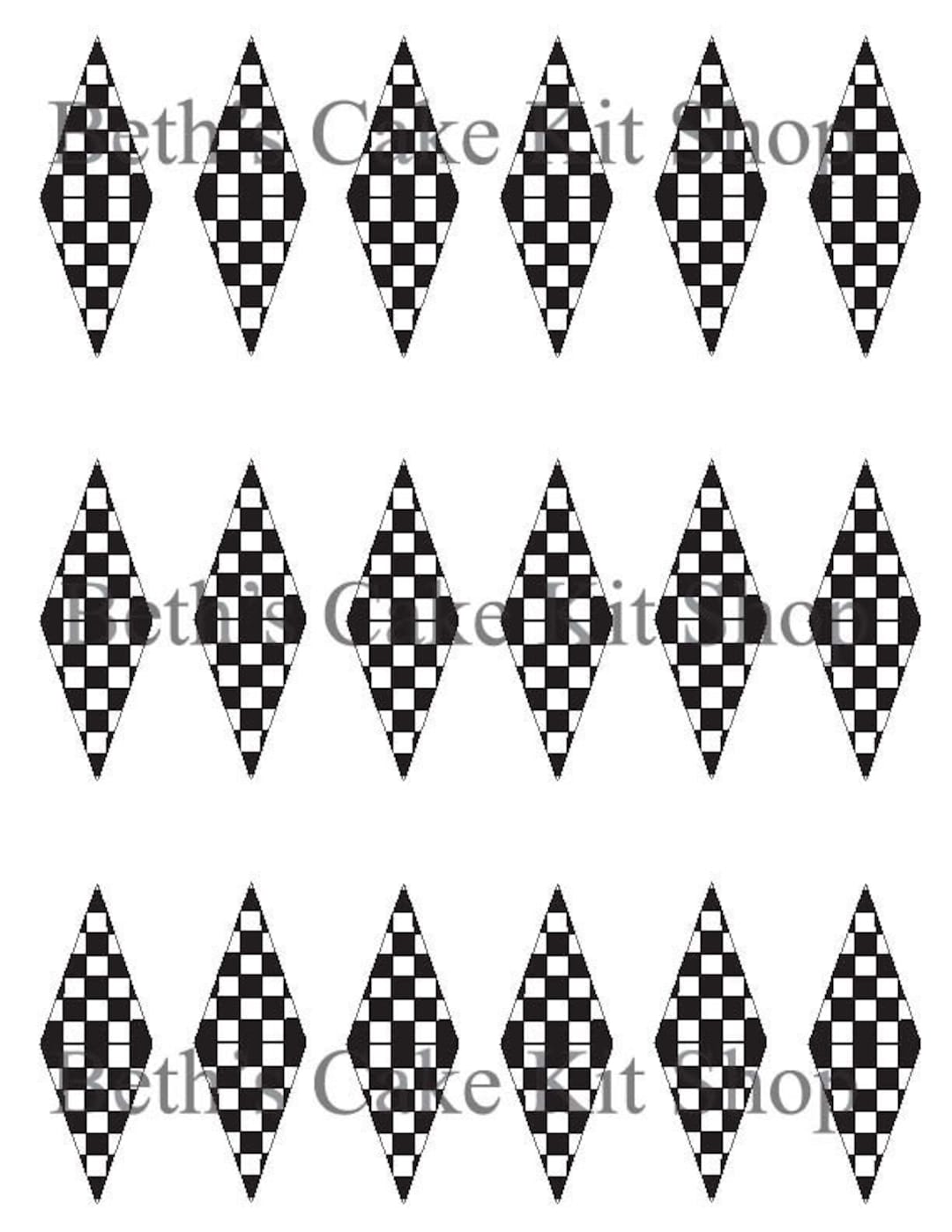 Printable racing checkered flag finish line download cupcake or cake topper instant download