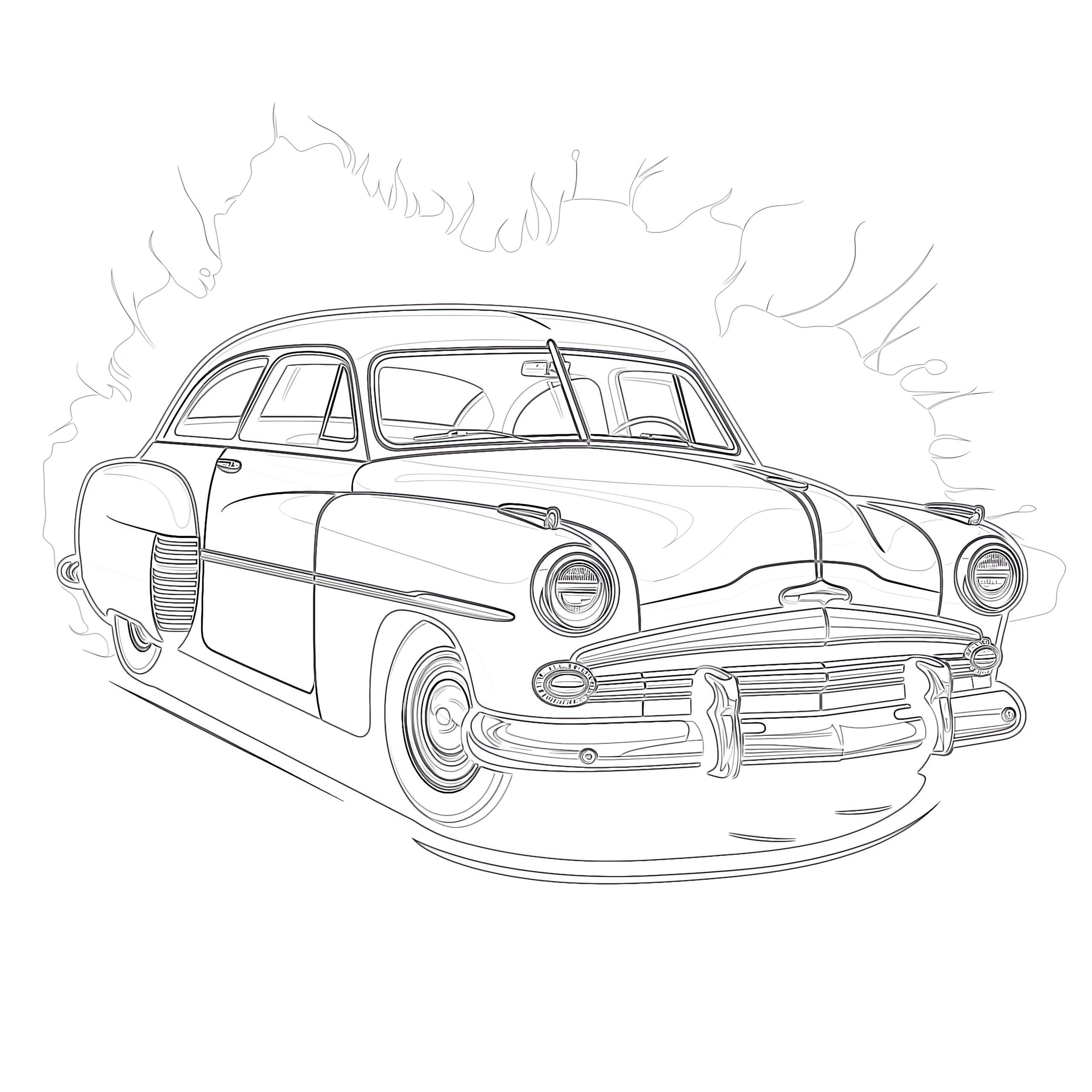 Automobile coloring page coloring pages mimi panda