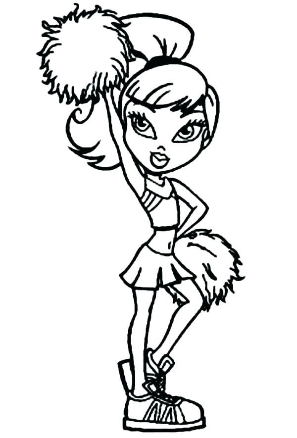 Coloring pages printable cheerleading coloring pages for kids