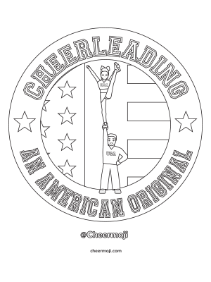 Cheerleading coloring pages by