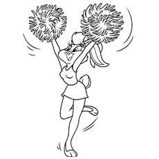 Beautiful free printable cheerleading coloring pages online