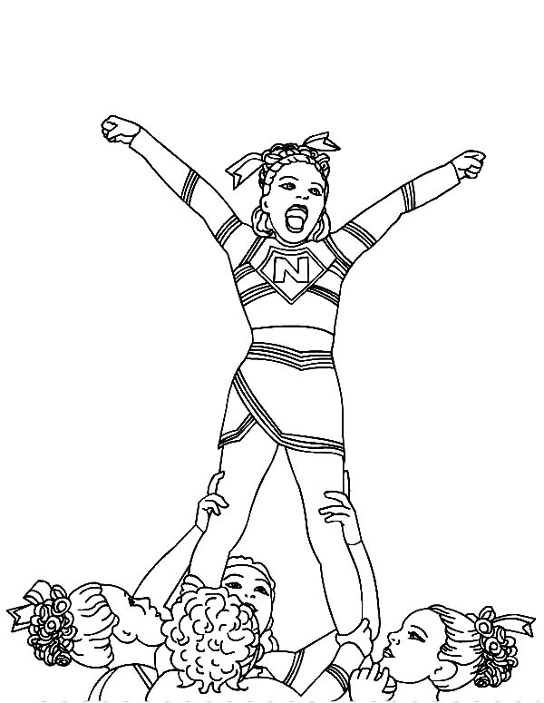 Cheerleader won cheerleading petition coloring pages best place to color cheerleading stunting cheeâ coloring pages coloring pictures sports coloring pages