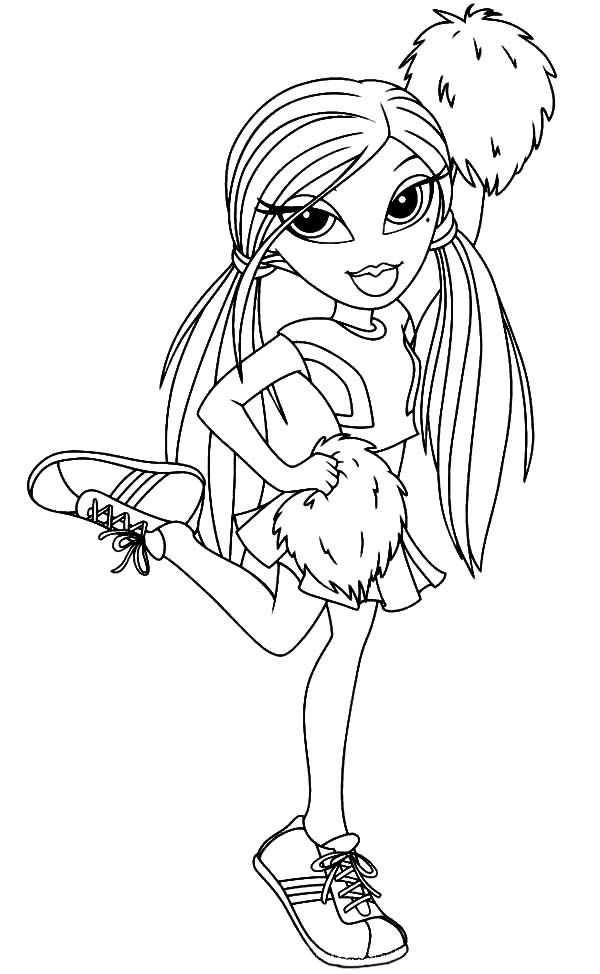 Coloring pages cheerleading coloring pages