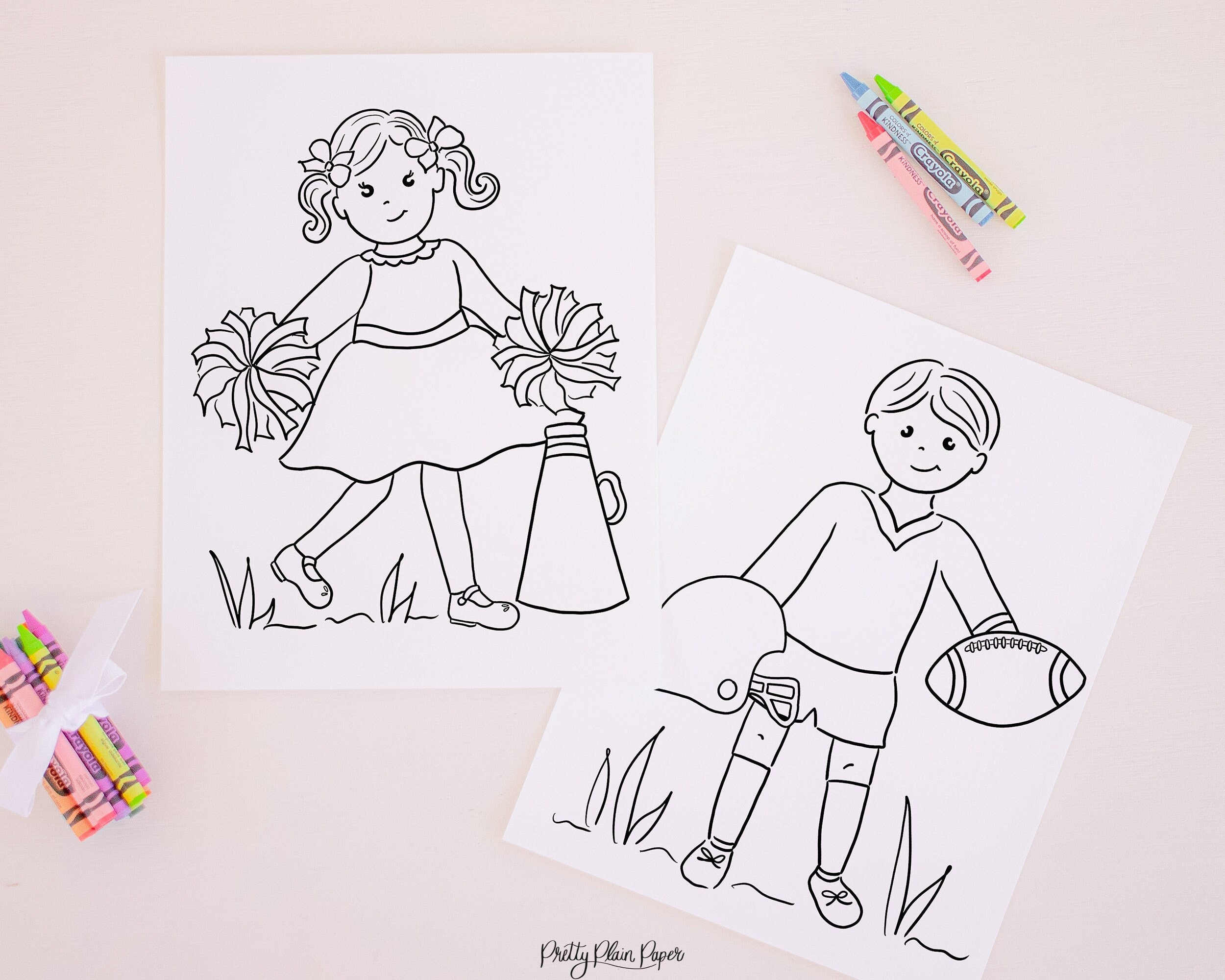 Football printable coloring pages download cheerleader coloring printable football player coloring page tailgating activity for kids