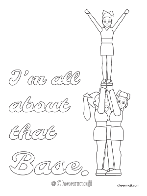 Cheerleading coloring pages by