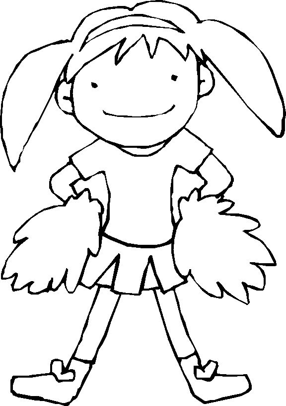 Free cheerleading coloring pages coloring pages for girls coloring pages sports coloring pages