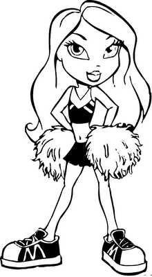 Coloring pages free printable cheerleading coloring pages for kids